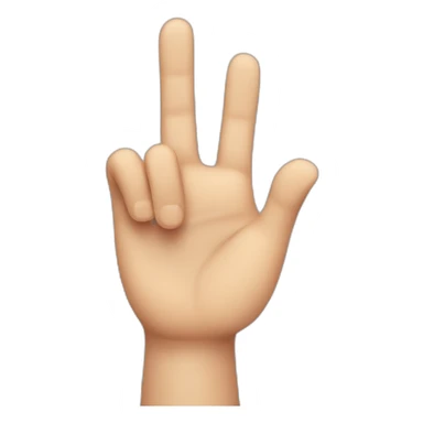 Palm of one hand open except for the middle finger, which is extended outwards sticker