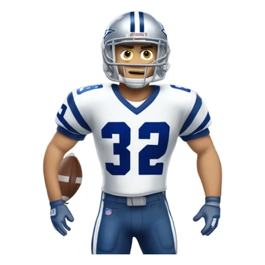 Josh Blankenship in Cowboys football attire sticker