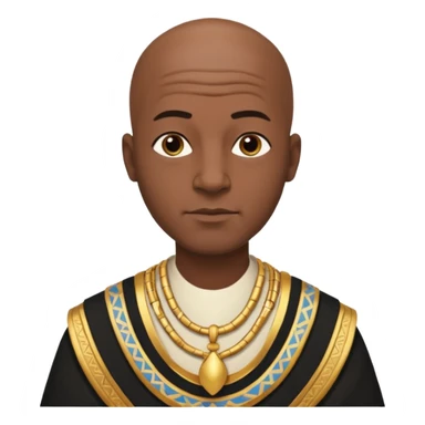 bald black man egypt sticker