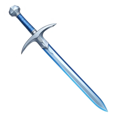 Frost Edge — blue blade + silver hilt sticker