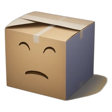 box facing forward sticker