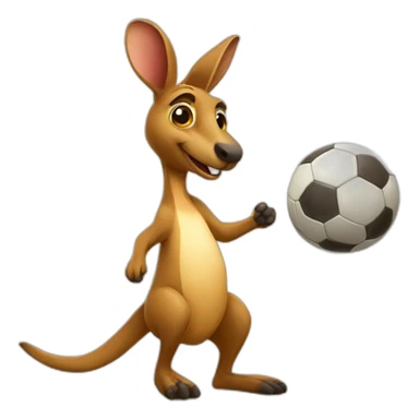 kangaroo-playing-soccer sticker