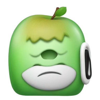 green apple airpod max sticker