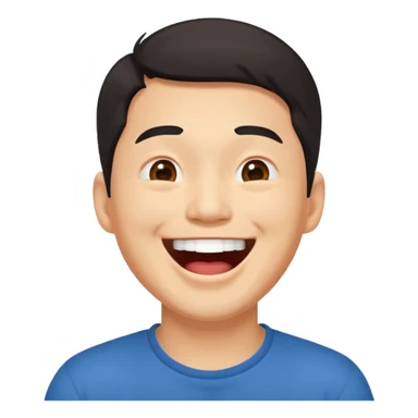 Laughing chinaman sticker