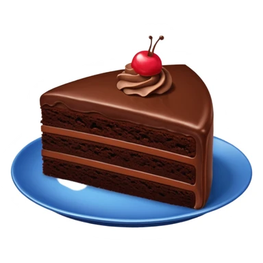 Chocolate cake one piece sticker