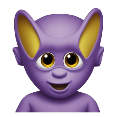 cute teletubbie as "no see" sticker