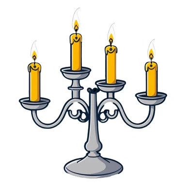 Lumiere the candelabra from Beauty and the Beast sticker