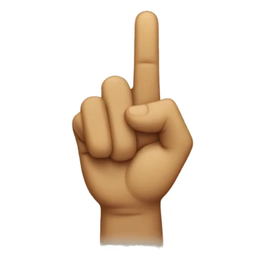 peace sign but the thumbs is sticking outwards sticker