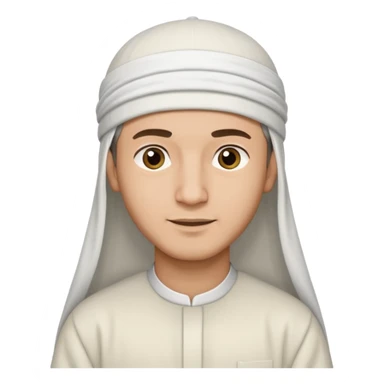 muslim man changing clothes sticker