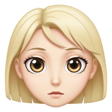 manga character with big expressive eyes sticker