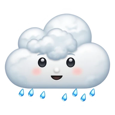cloud with sparkles emoji sticker