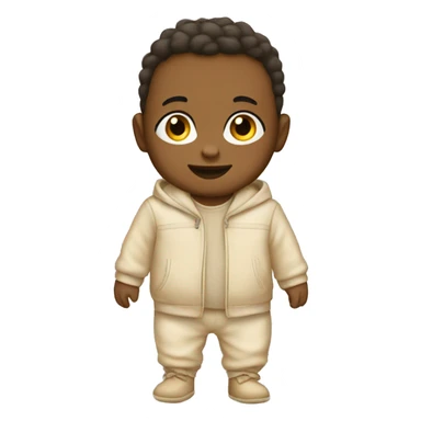Beige baby outfit sticker