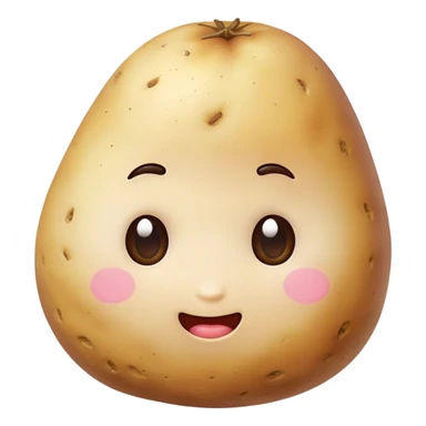 meditater kawaii potato  sticker