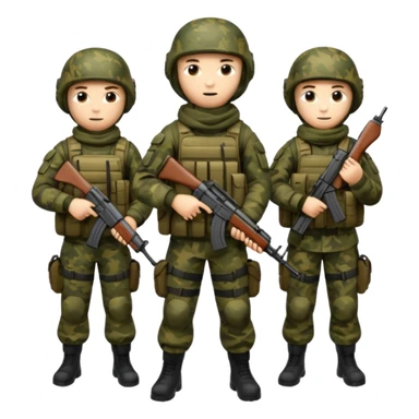 Forze speciali russe con la AK-47 sticker