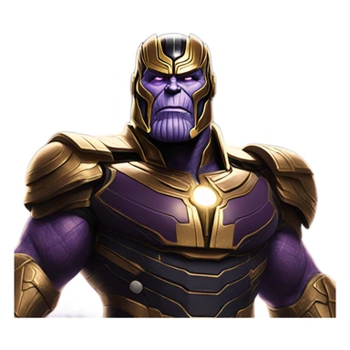 thanos in space sticker