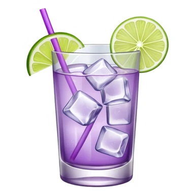 Cocktail light purple sticker