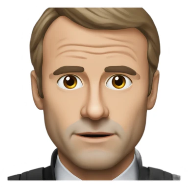 darth vador as emmanuel macron sticker