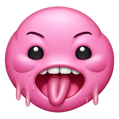 Mouth with tongue sticking out sticker