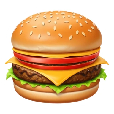 emoji for food like burger sticker