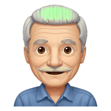 black mustache old man,Big black mustache. sticker