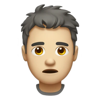 stressed and tired person sticker