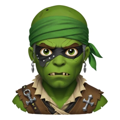 ork pirate man sticker