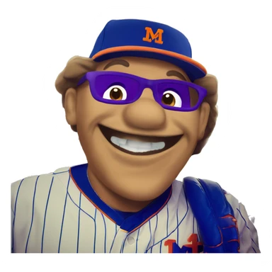 McDonald’s grimace in my Mets jersey sticker