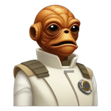 admiral ackbar star wars sticker
