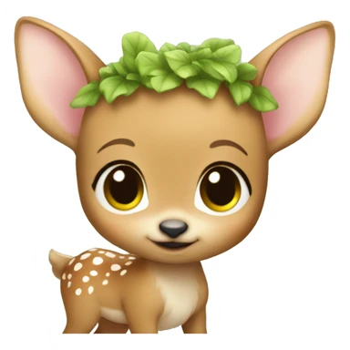 Fairy baby fawn sticker