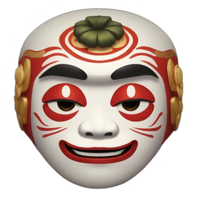 daruma paint KABUKI art sticker