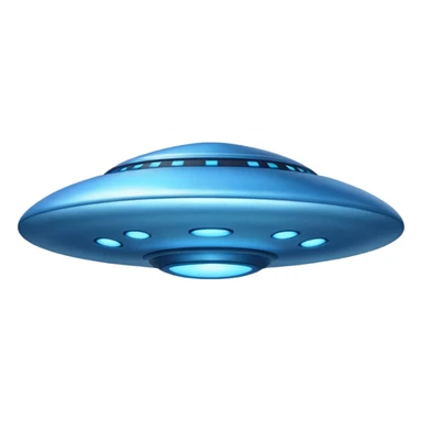 blue UFO sticker