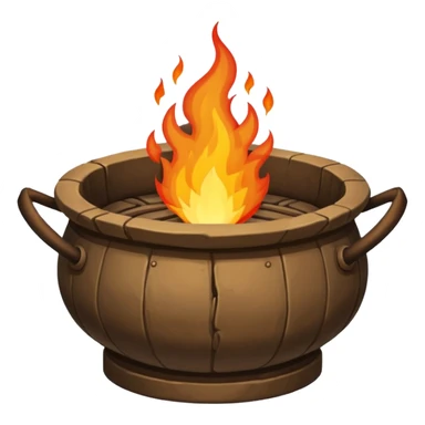 can you make a really medieval looking fire basin with a fire coming out of the top sticker