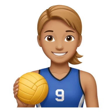 volleyball player sticker