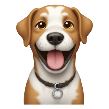 Giggling dog sticker