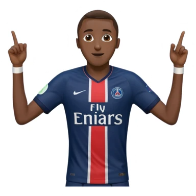 Matuidi celebrating a goal in PSG jersey sticker