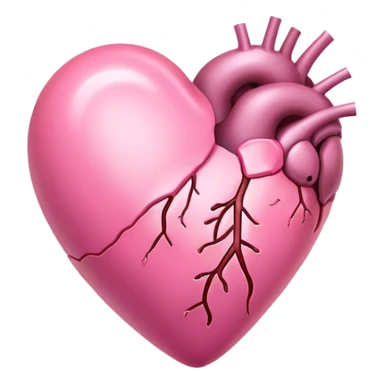 Pink healing heart sticker