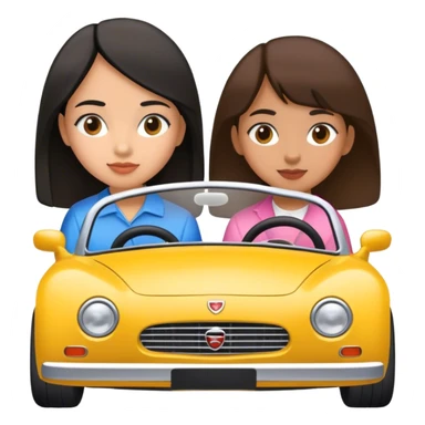 2000 YEAR MODEL GIRLS CAR  sticker