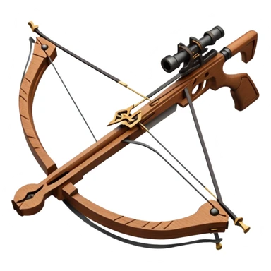 wooden crossbow sticker