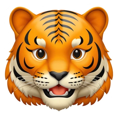Un emoji de un tigre de bengala de cuerpo completo sticker