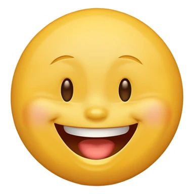 laughing face emoji, joyful expression sticker