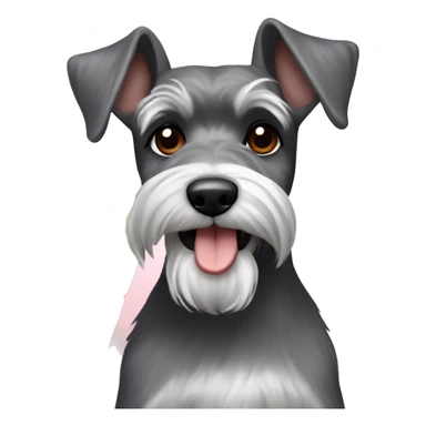 schnauzer with a sweet potato pie sticker