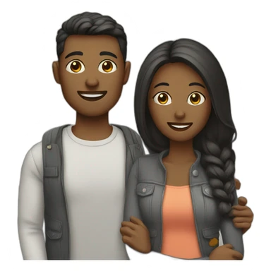 couple in town sticker