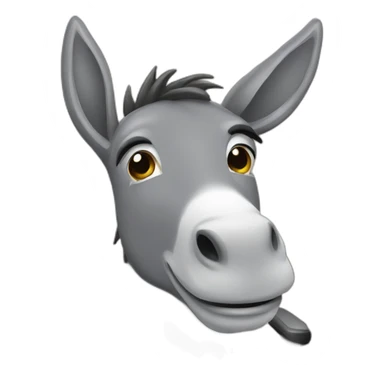 Donkey in office sticker