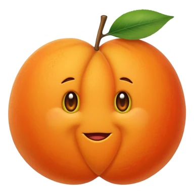 Apricot sticker