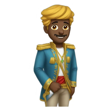 Roi Mohamed 6 sur un dromadaire sticker