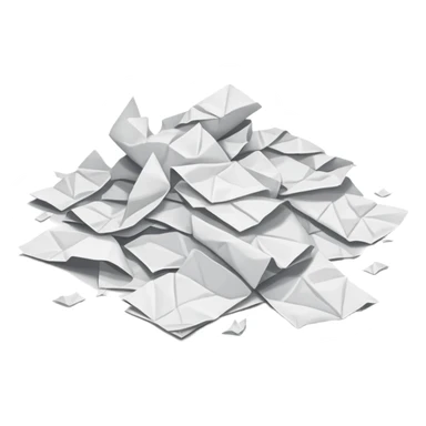 papers scattered on the floor sticker
