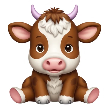 baby cow sticker