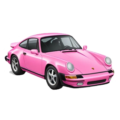 a pink porsche 911 sticker
