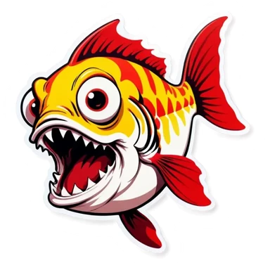 mad fish sticker