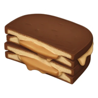 Chocolate peanut butter sandwich sticker